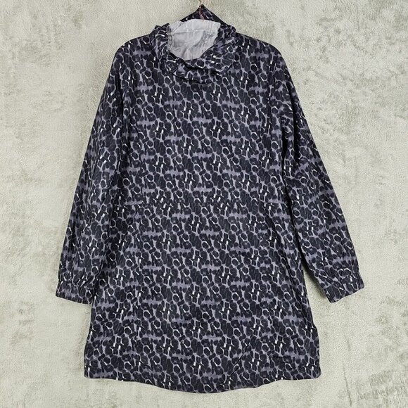 Lucky Brand Jacket Womens M Purple Animal Print Windbreaker Premium Performance - Picture 8 of 10